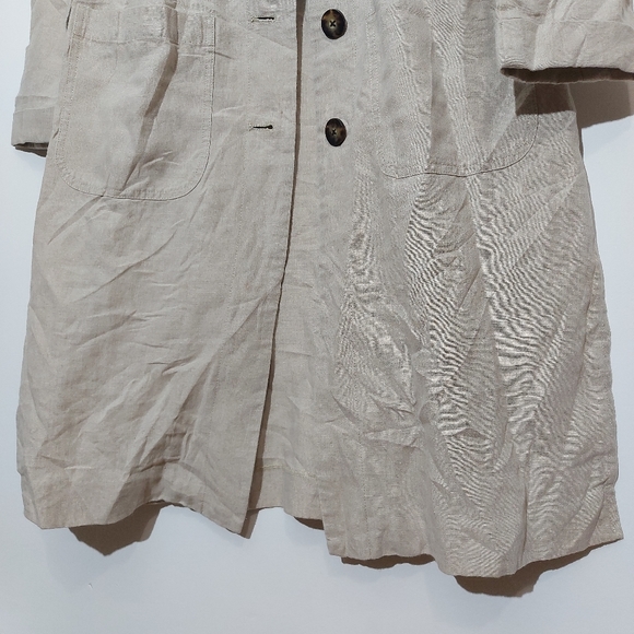 J.Jill Love Linen Long Linen Jacket - Picture 4 of 12